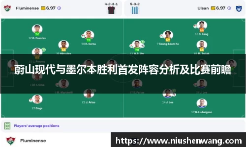 蔚山现代与墨尔本胜利首发阵容分析及比赛前瞻